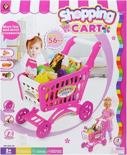 Kiddies Shopping Cart with Accessories Play Set