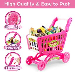 Kiddies Shopping Cart with Accessories Play Set