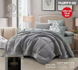 5 Piece Polor Fleece Comforter Set