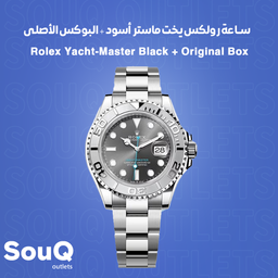 Rolex Yacht-Master Black + Original Box | ساعة رولكس يخت ماستر أسود + البوكس الأصلي