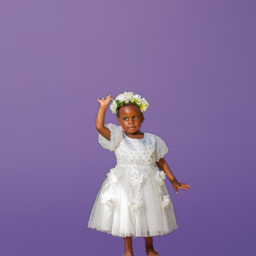 White Flower Girl Dress