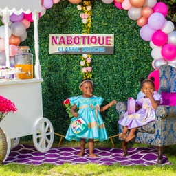 Nabotique Sweet Style Princess Dress with Floral Pattern