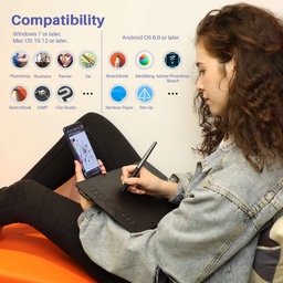 Classic Huion HS610 online teaching addictional pen drawing graphic tablet pad tablet graphic with express key