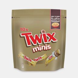 Twix Minis Chocolate Pouch, 10 Pieces,