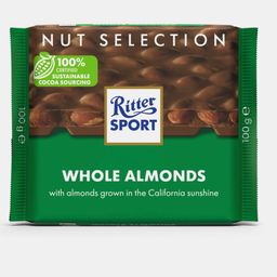 Ritter Sport Milk Chocolate with Whole Almonds,