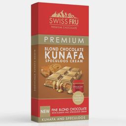 Swiss Fru Chocolate Blonde Kunafa with Lotus Cream,
