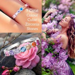 7 Carat Sterling Silver Ring