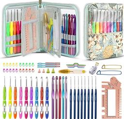 Crochet Hooks Set Ergonomic Knitting Needle Weave Yarn Kits  