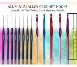 Crochet Hooks Set Ergonomic Knitting Needle Weave Yarn Kits  