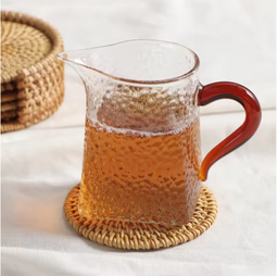Dessous de verre en rotin tissé naturel, dessous de verre pour tasse de boisson, Pot de thé, café, napperon, accessoires de cuisine faits à la main