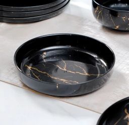 Piring Porselen Mewah Marble - Aneka Piring Hidangan Mewah Bahan Porselen Premium 1 Set