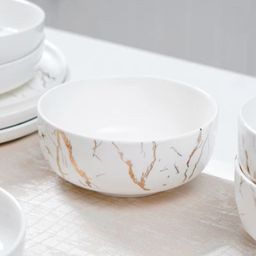 Piring Porselen Mewah Marble - Aneka Piring Hidangan Mewah Bahan Porselen Premium 1 Set