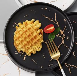 Piring Porselen Mewah Marble - Aneka Piring Hidangan Mewah Bahan Porselen Premium 1 Set