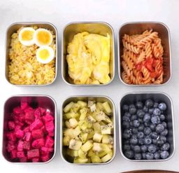 12 Piece Stainless Steel Food Storage Containers