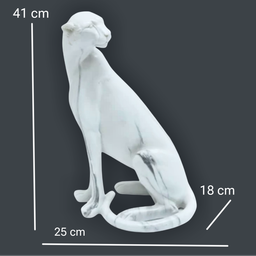 Pajangan Patung Shio Macan Jaguar Marble Premium Dekorasi Kantor Ruangan Rumah Kamar Tidur Fengshui Keberanian Dekorasi Pajangan Kreatif Modern