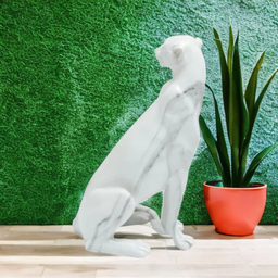 Pajangan Patung Shio Macan Jaguar Marble Premium Dekorasi Kantor Ruangan Rumah Kamar Tidur Fengshui Keberanian Dekorasi Pajangan Kreatif Modern