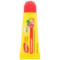 Carmex lip balm strawberry 15 SPF - كارمكس مرطب شفاه طبي مع عامل حماية من الشمس 15 