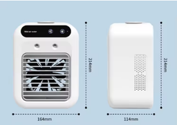Climatiseur Mobile Portable, refroidissement 4000mAh, moteur 4 cœurs, Angle de vent à 360 degrés, deux Modes de soufflage, ventilateur de cou