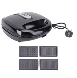 Gaufrier 3 en 1 pour petit-déjeuner, 220V, 800W, antiadhésif, facile à nettoyer, Station de petit déjeuner pour la maison, 