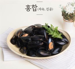 국산 자숙 홍합 KOREAN BOILED WHOLE   SHELL MUSSELS 1KG