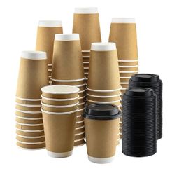 07. Plain Brown Double Walled Paper Cups 12oz (1000cups)