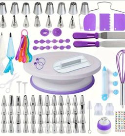 137 Piece Cake Decorating Kit with Turntable