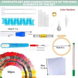 1 Set Embroidery Starter Kit For Beginners