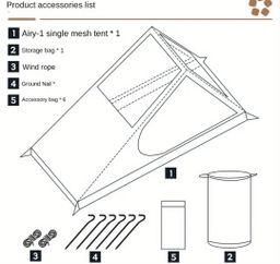 Outdoor Camping Mesh Tent  