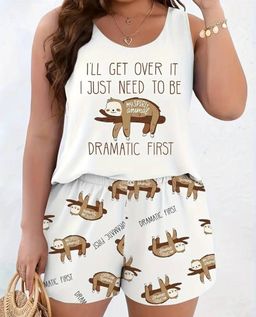 Ladies Plus Size PJ Sets