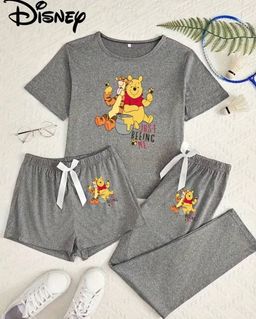 Ladies 3 Piece PJ Sets