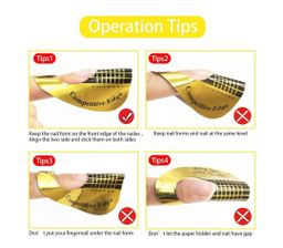 500 Dlices / Roll Nail Form Extension Sticker 