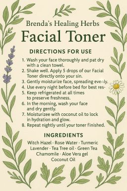 Facial Toner ( Skin Inflammation) 