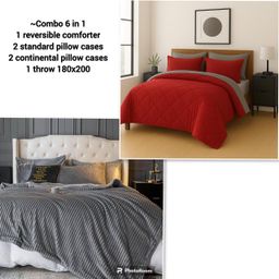 6 IN 1 REVERSIBLE COMFORTER COMBO