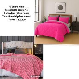 6 IN 1 REVERSIBLE COMFORTER COMBO