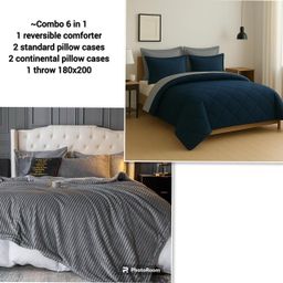 6 IN 1 REVERSIBLE COMFORTER COMBO