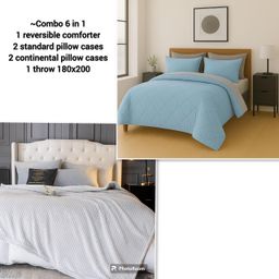 6 IN 1 REVERSIBLE COMFORTER COMBO
