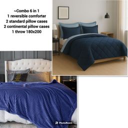 6 IN 1 REVERSIBLE COMFORTER COMBO
