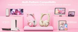 ONIKUMA B5 RGB Cat Ear Bluetooth Wireless Gaming Headset