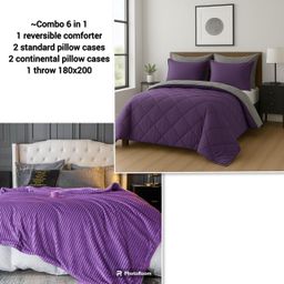 6 IN 1 REVERSIBLE COMFORTER COMBO