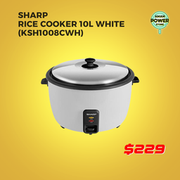 SHARP RICE COOKER 10L WHITE (KSH1008CWH)
