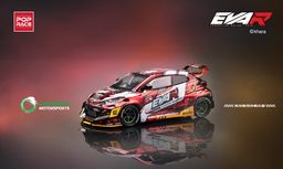 POP RACE MODEL 1/64 GR YARIS EVA RT PRODUCTION MODEL-02 RED