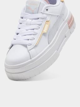 Puma Junior Mayze Crashed Wite/Pink Sneaker PUMA