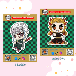 DEMON SLAYER POP MART INDIVIDUAL STICKERS