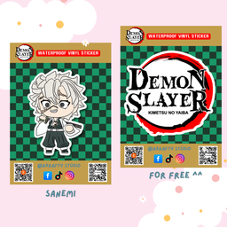 DEMON SLAYER POP MART INDIVIDUAL STICKERS