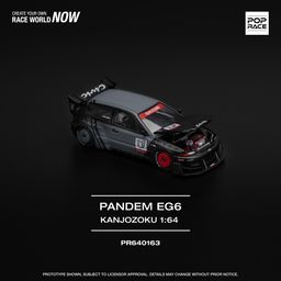 POP RACE MODEL 1/64 CIVIC EG6 PANDEM "KANJOZOKU"