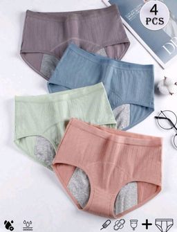 Ladies 4 Piece Leak-Proof  Underwear