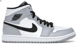 AIR JORDAN 1 MID LIGHT SMOKE GREY