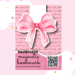 Let's go Pink Magnetic Bookmarks