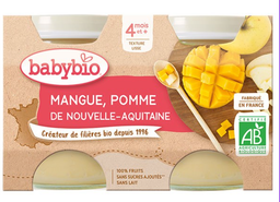 Babybio Gourde Pomme & Mangue Lot de 4 – ARTICLE N°:DSS_0038