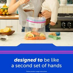 Ziploc Gallon Storage Bags Press to Close 22 Count - Pack of 1